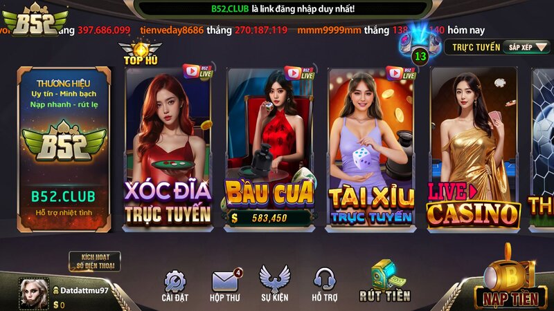 Cổng game B52 CLUB