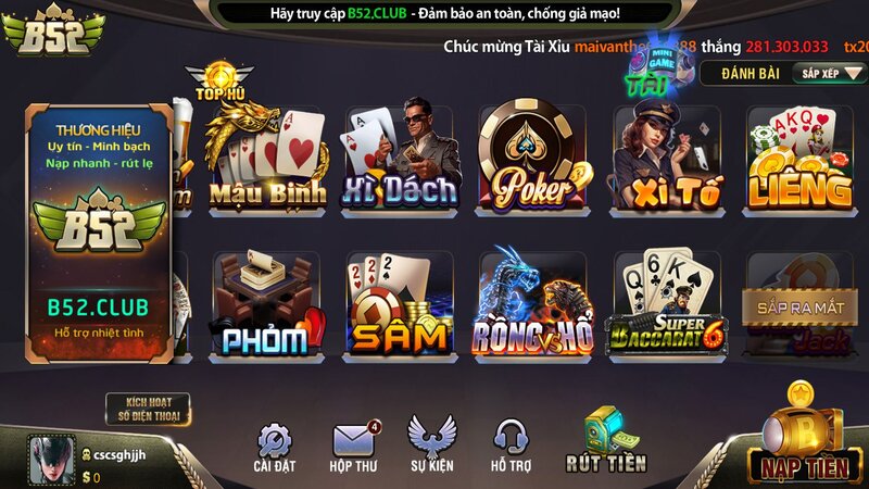So sánh game Rồng Hổ và Baccarat tại B52CLUB chi tiết