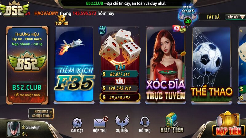 Hướng dẫn chơi Xóc Đĩa Trực Tuyến B52 CLUB